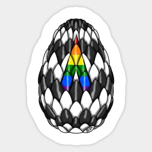 Ally Pride Dragon Egg Sticker